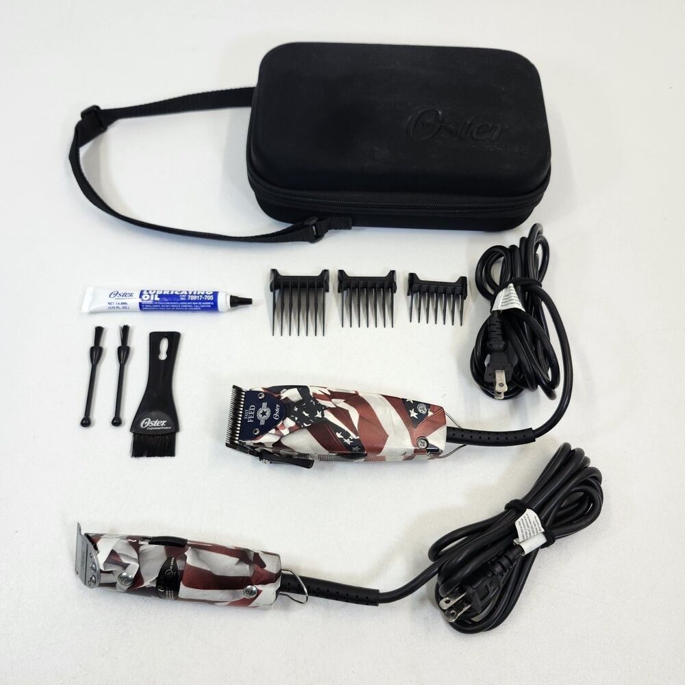 Oster Fast Feed T Finisher Set Hair Clippers Operation Homefront Trimmers Barber